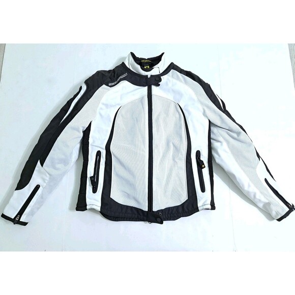 Scorpion EXO Other - Scorpion EXO Skeletal Mens Medium Motorcycle Jacket Coat White Black Bike Riding